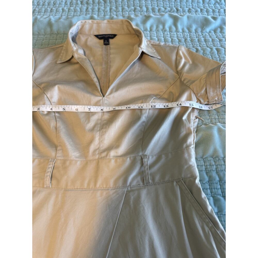 Banana Republic Safari Khaki Dress Size 0 - Picture 7 of 12